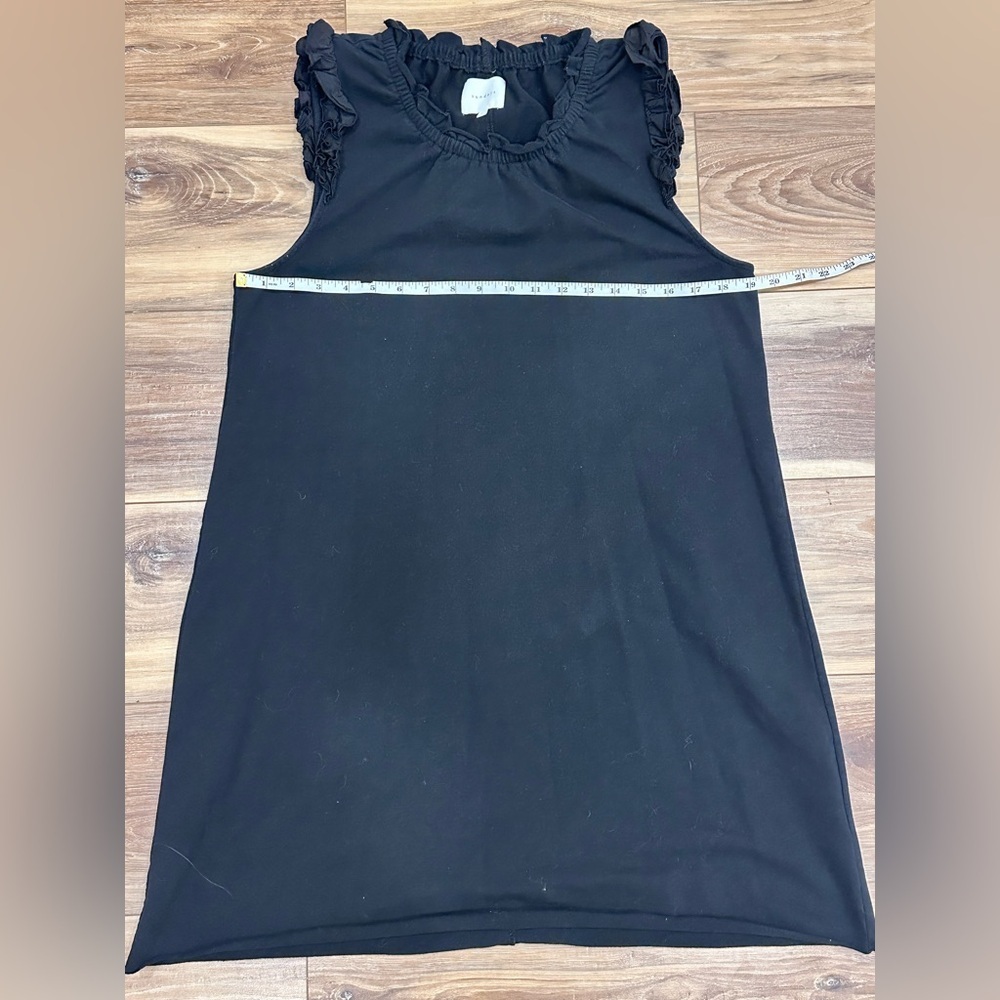 Sundays Black Ruffle Sleeveless Dress Size 3 Large - Picture 5 of 6